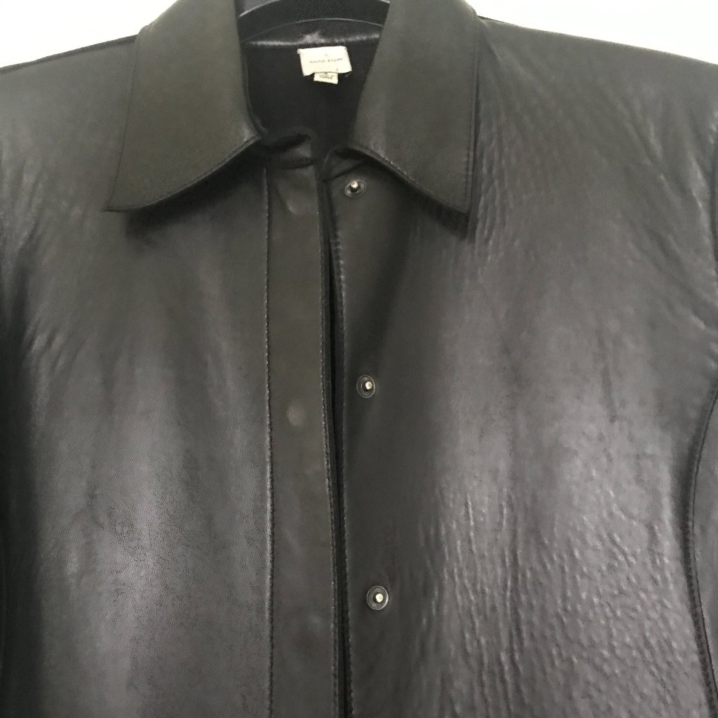 Anne Klein Faux Leather Coat. Size 4. Vintage. New.